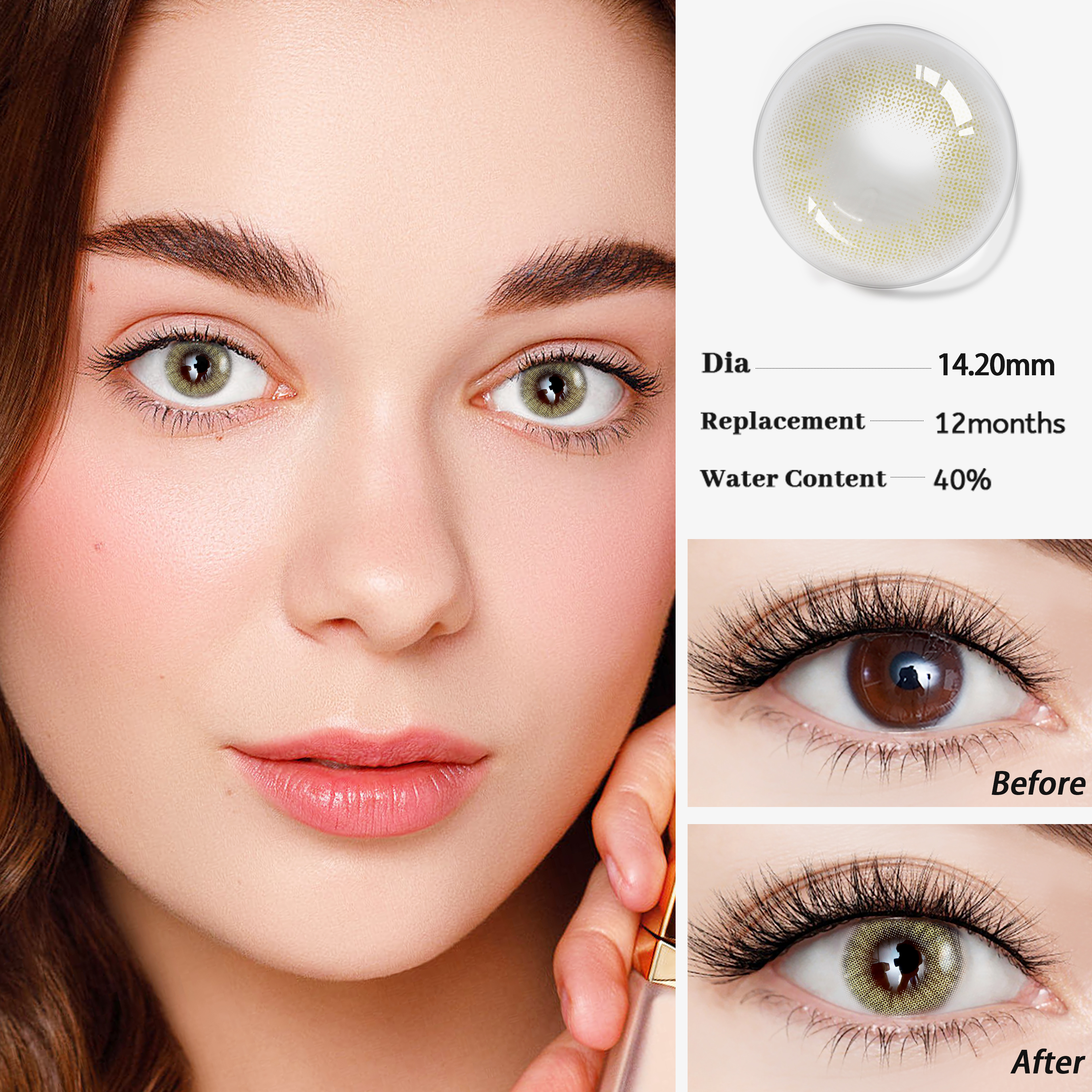 Color Contacts Lenses HIDROCOR lentes contacto New Style Natural Eyes Colored Lens Cosplay Cosmetic Eyes Lens