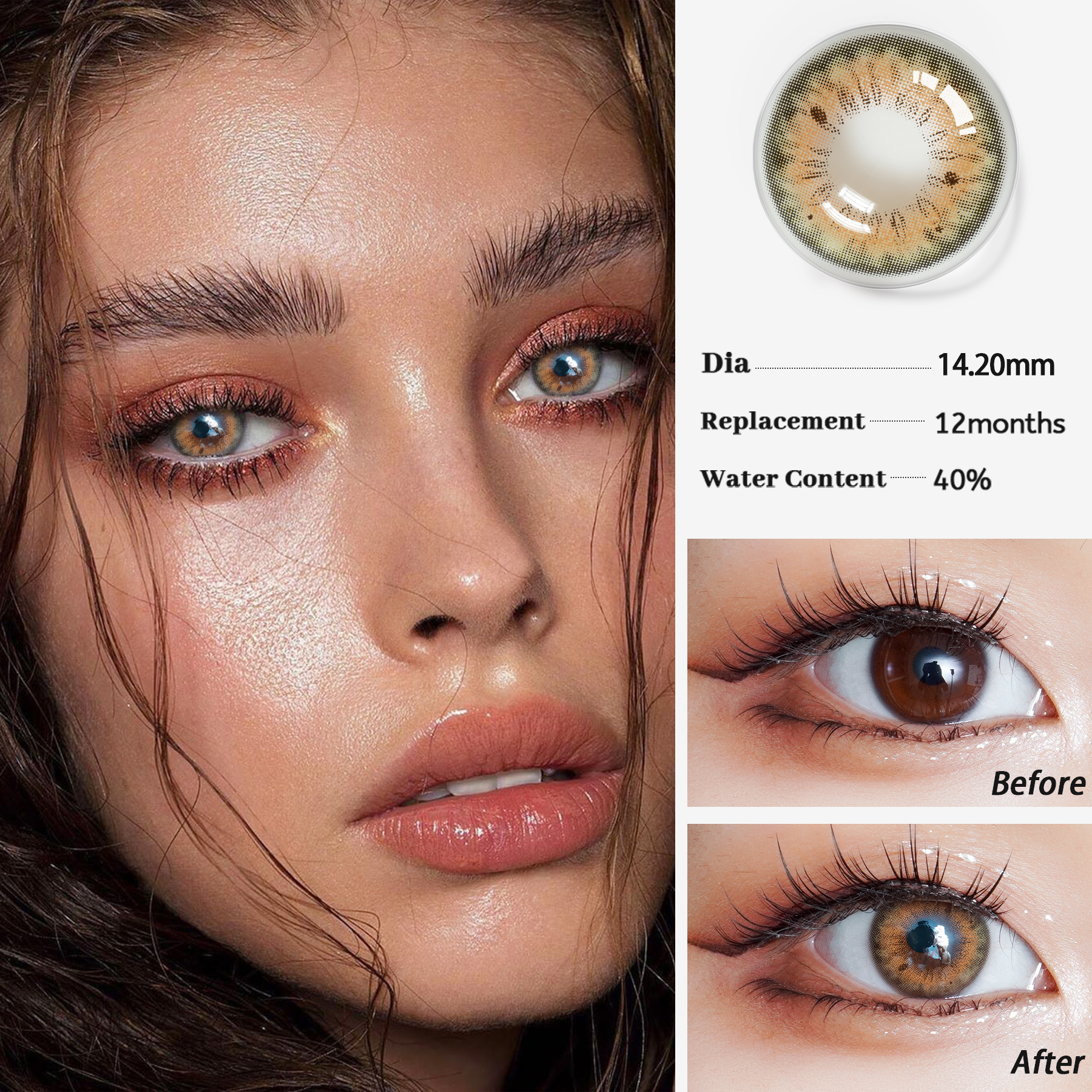 STUNNA GIRL Label нави хусусии Dbeyes Eye Contact Lentilles Contact Couleur Color Cosmetic линзаҳои тамос