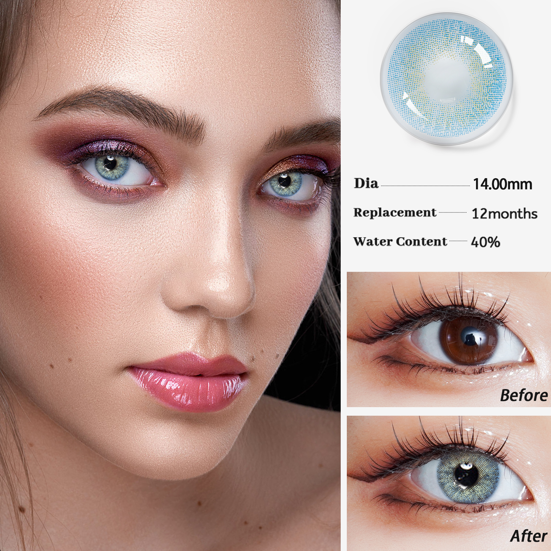 CLOUD OEM/ODM kontaktna sočiva Visokokvalitetne kontaktne leće za kontrolu Jeftine kontaktne leće za oči