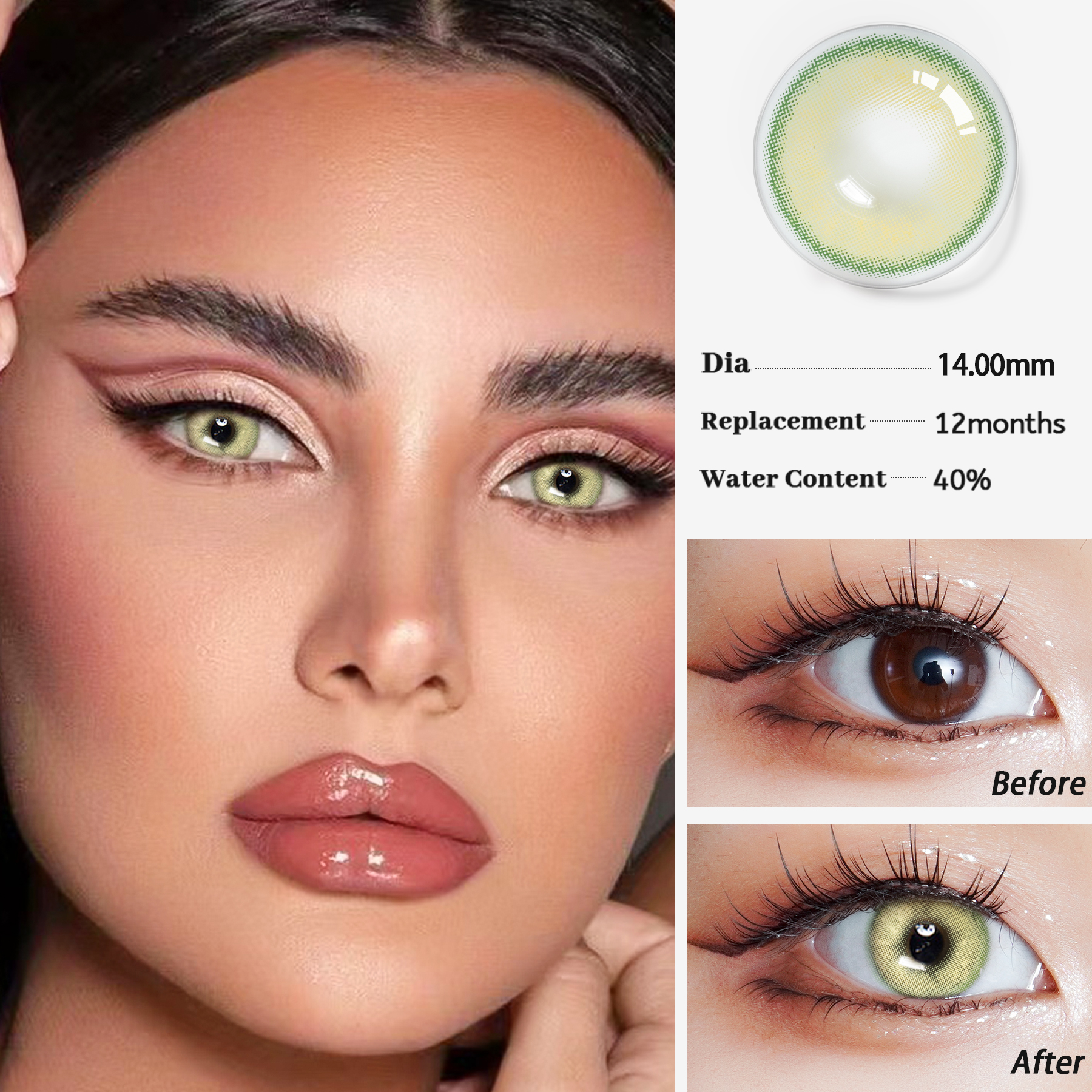 SORAYAMA Free Sample Freshgo Wholesale Fiesta coloured contacts eye contacts Lens Yearly Color Contact Lenses
