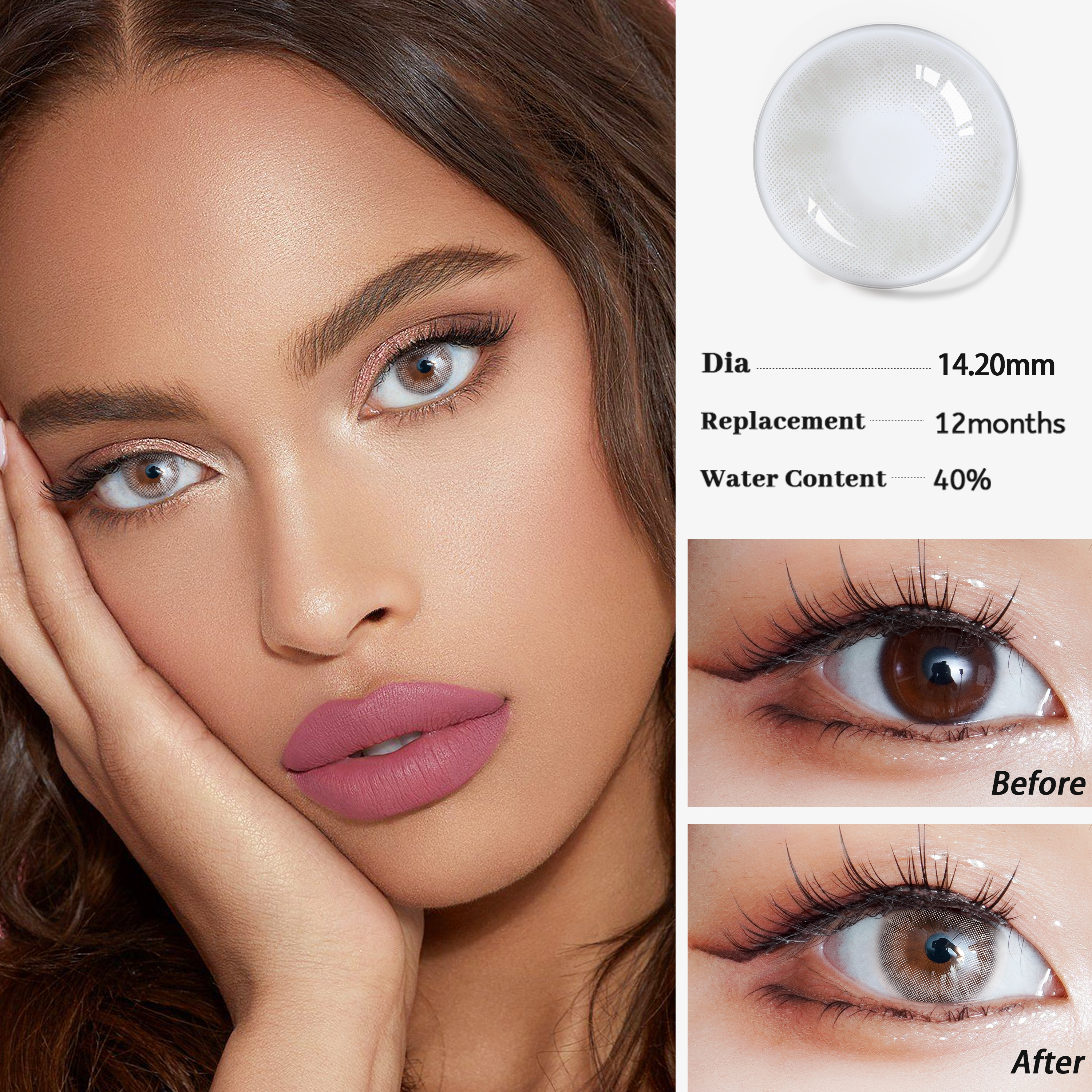 HIDROCOR Eye Lenses Color Contact Lenses dbeyes Wholesale Customize Yearly Cosmetic Soft Quantity Package