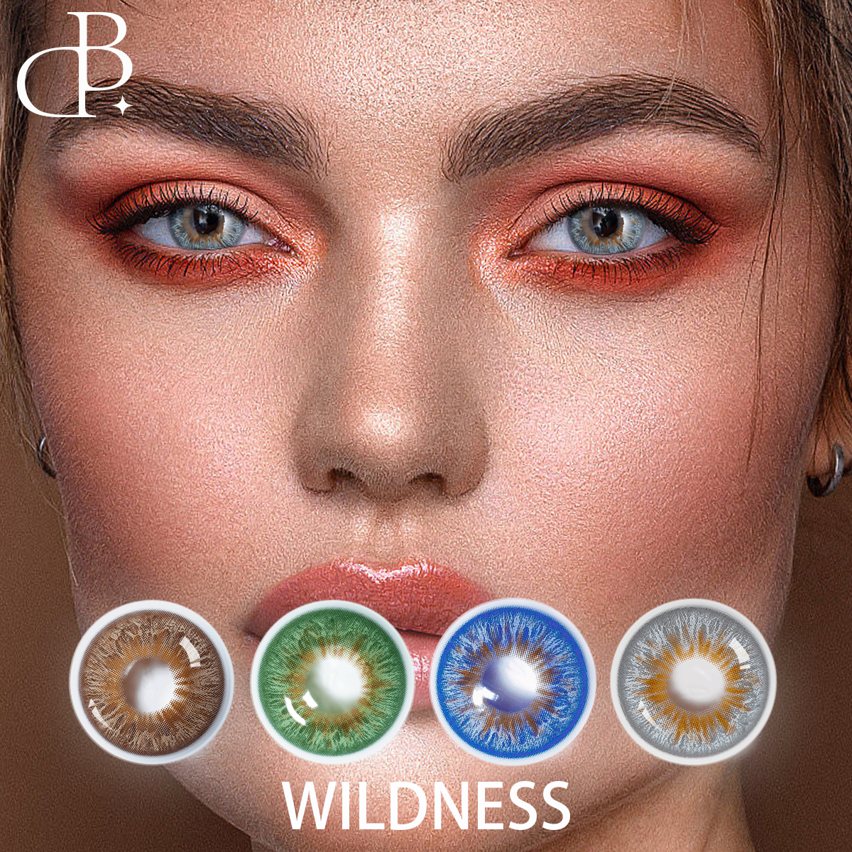 Wildness Colored Contact Lens Yearly Use Cosmetic Contact Lenses Eye Color Beauty Colors Lens for dark eyes