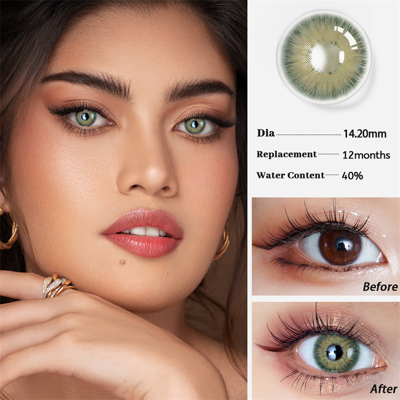 veličanstvena Kina proizvodnja veleprodaja premium jeftini ton ljepote prizma Dahab meke kontaktne leće u boji modne kontaktne leće OEM&ODM