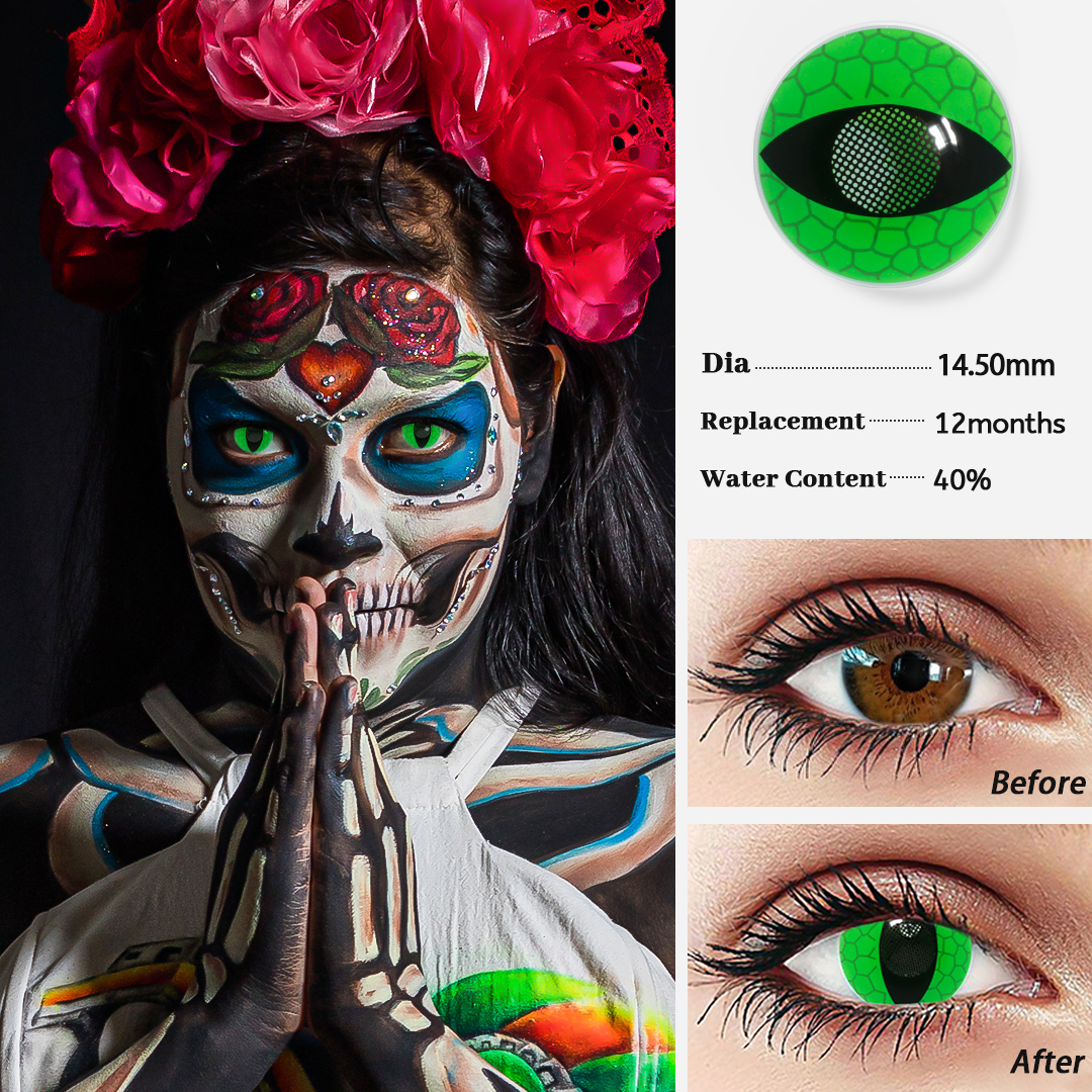 Crazy krāsu lēcas Ckontaktlēcu vairumtirdzniecība Halovīni kontaktlēcas iedomātā izskats Eyes Cosplay lēcas