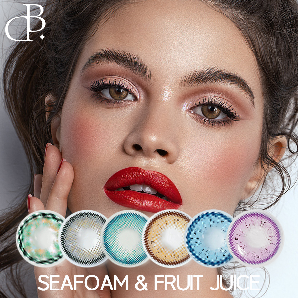 SEAFOAM & FRUCTUS JUICE Oem/Odm contacto New Style Natural Eyes Colored Lens Cosmetic Eyes Lens Color Contactus Lentes