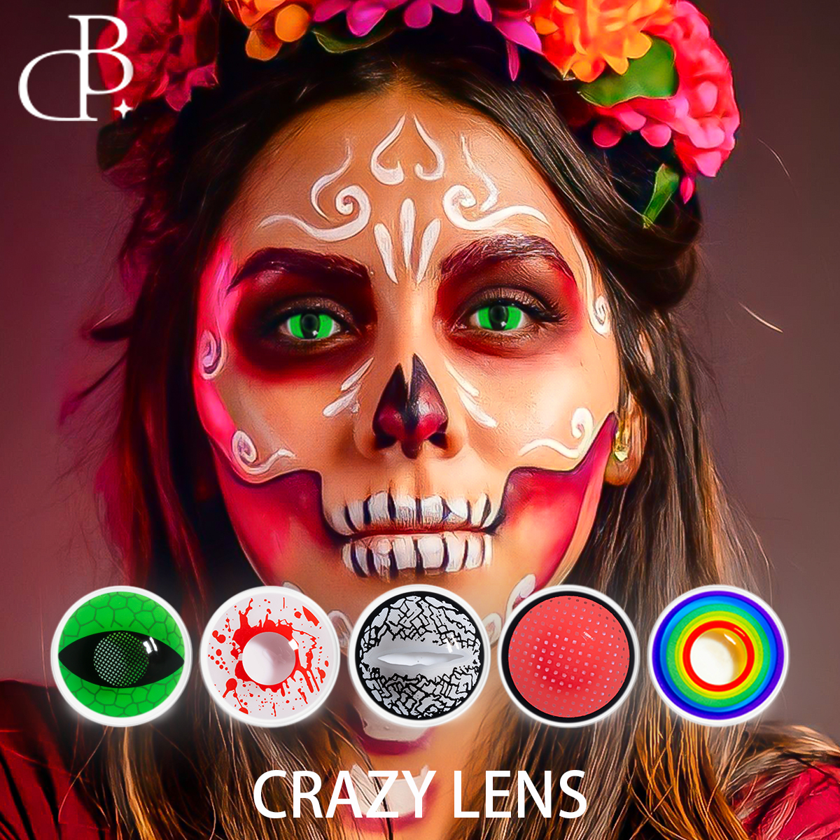 Culoarea lentilelor nebunești C lentile de contact en-gros lentile de contact de Halloween aspect elegant pentru Ochi Lentile Cosplay