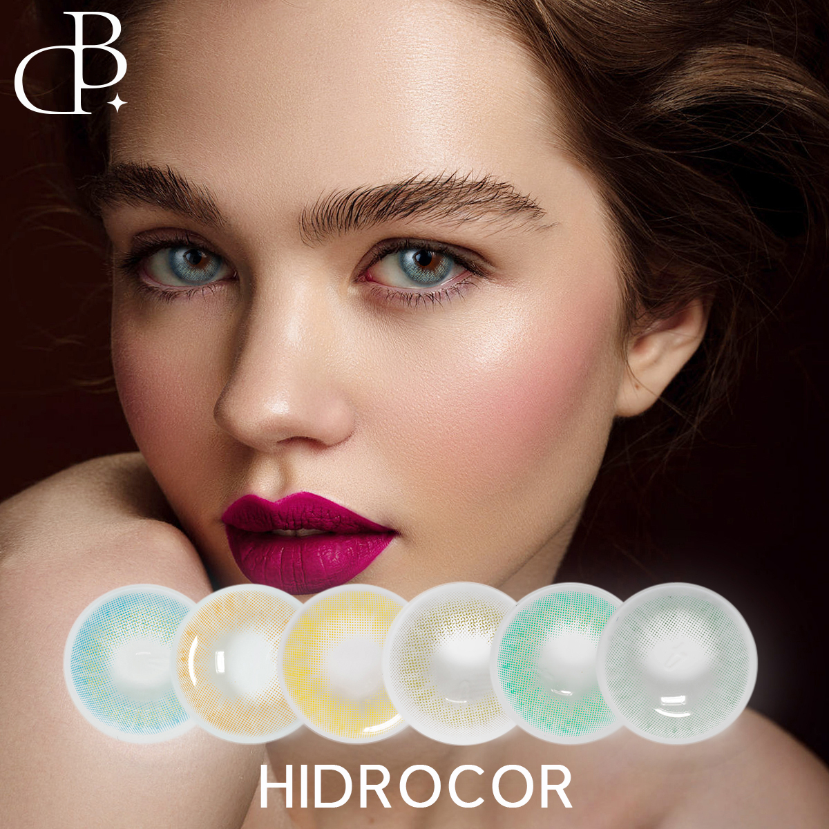 Veleprodaja barvnih kontaktnih leč za oči Hidrocor Color Contacts Circle po meri. Letne naravne barvne kontaktne leče
