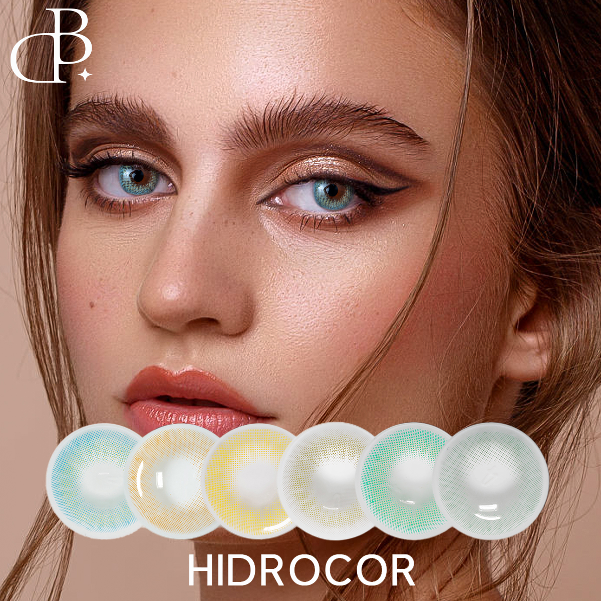 Hidrocor Most Popular New Colors Cosmetic Eye Contact Lenses Wholesale Yearly Prescription From 0 to 800 with box