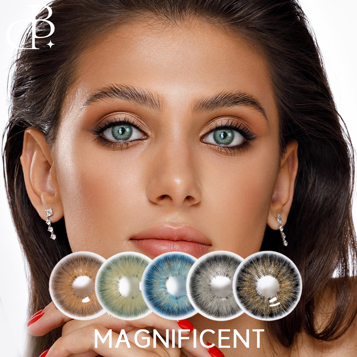 Magnificent 14.2mm taun-taon Big Eyes contact lenses Pakyawan Taunan Soft dark gray contact lens Natural Color Contact