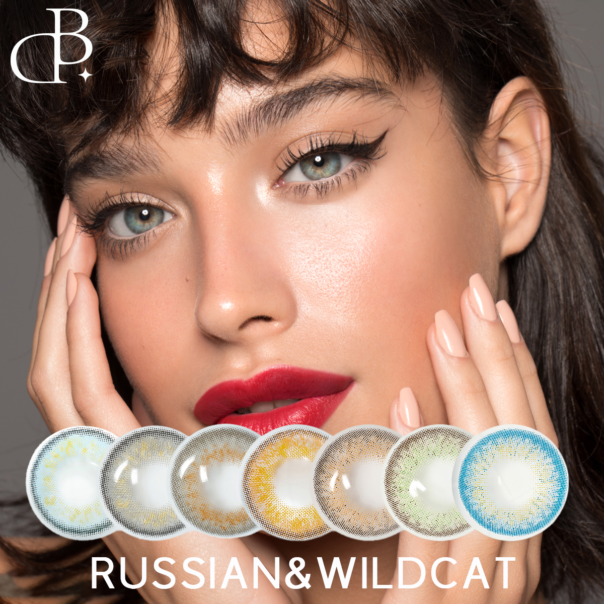 russian&wild-cat myk kontaktlinse farget 1 års Sclera øyelinse tilpassede kontaktlinser