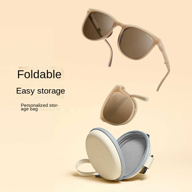 China Factory Dahcuan Optical DBKLW315 Customized Folding Shades Sunglasses with Case (1)
