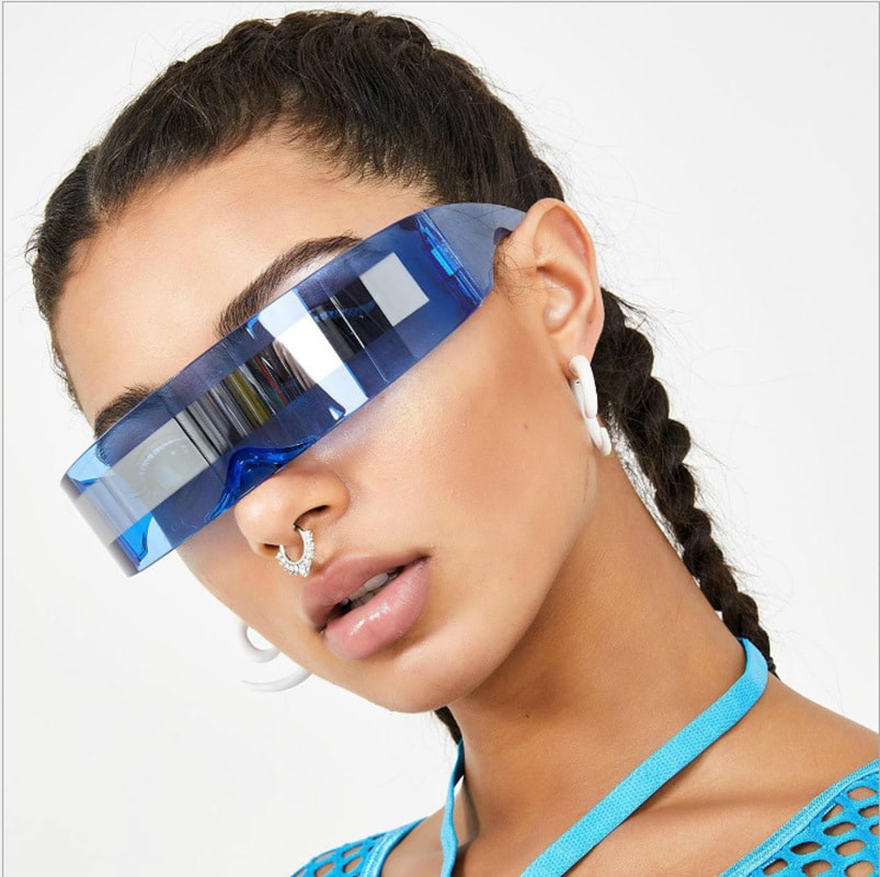 DAGLS2 Laser Eye Fashion Sunglasses Robort Style Sunglasses Universal Sunglasses X-Man Sunglasses (3)
