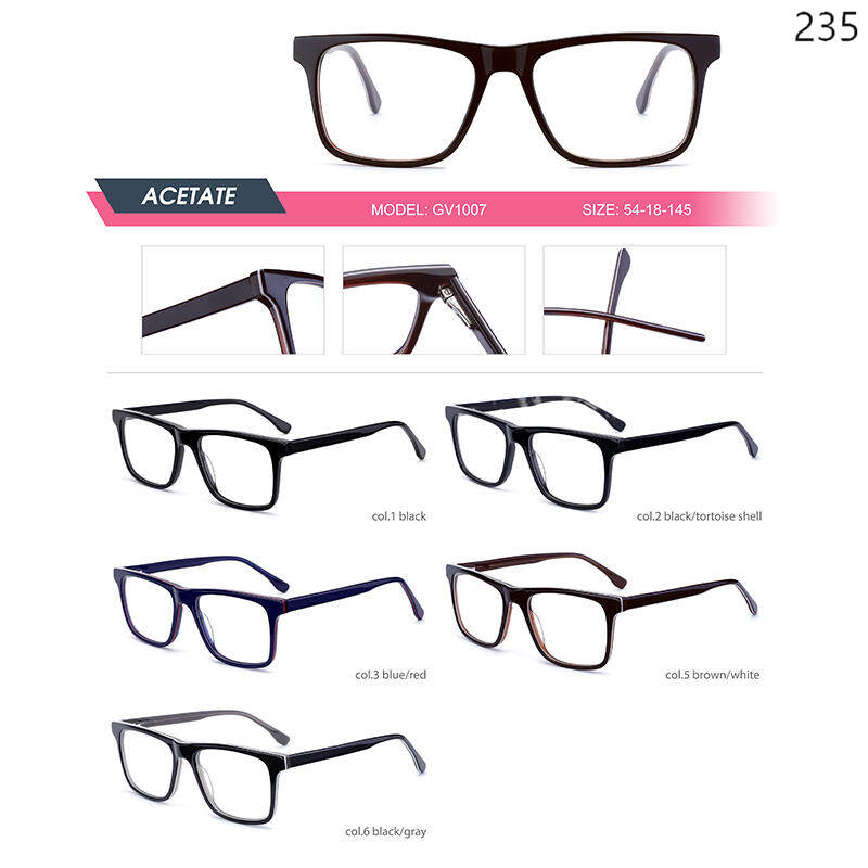 Dachuan Optical China Supplier Classic Design Optical Glasses Series with Acetate Material (4)