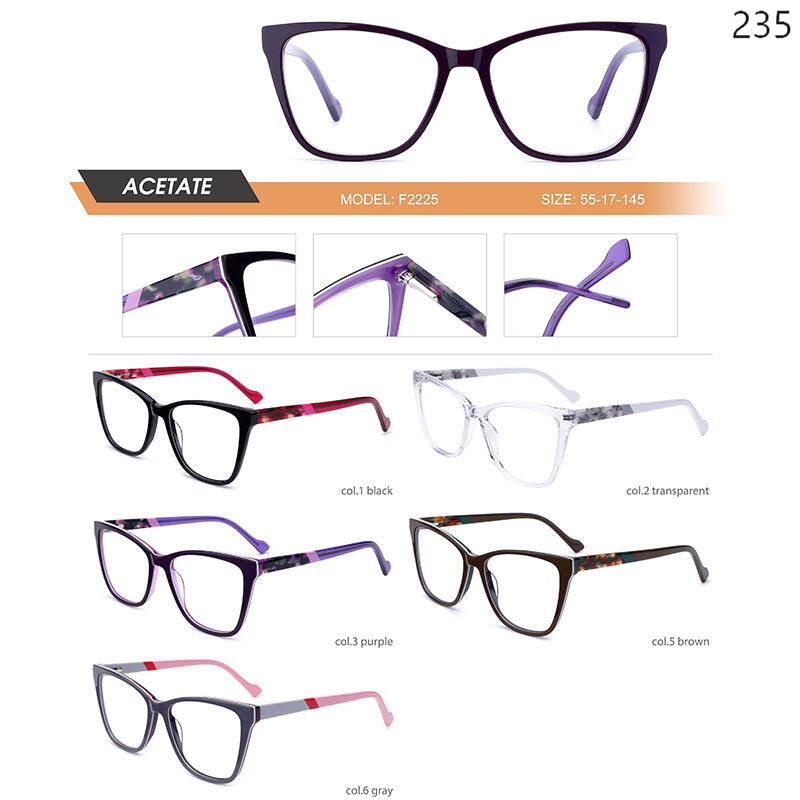 Dachuan Optical China Supplier Fashion Design Optical Glasses Series with Pattern Legs (12)