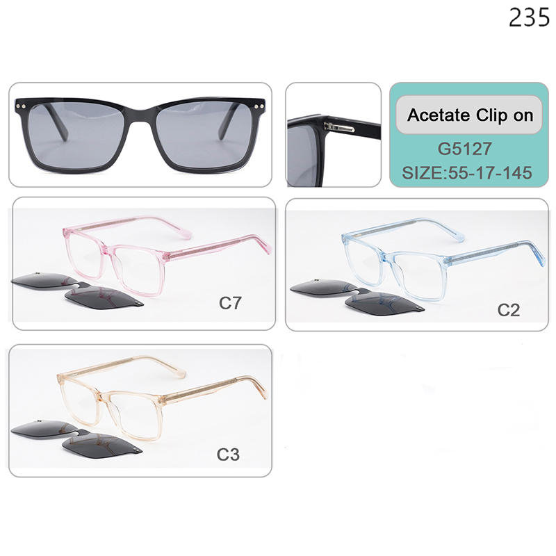 Dachuan Optical China Wholesale New Trendy Acetate Clip On Sunglasses Optical Frame Ready Stock with Multiple Styles Catalog (10)
