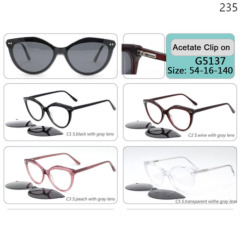 Dachuan Optical China Wholesale New Trendy Acetate Clip On Sunglasses Optical Frame Ready Stock with Multiple Styles Catalog (11)