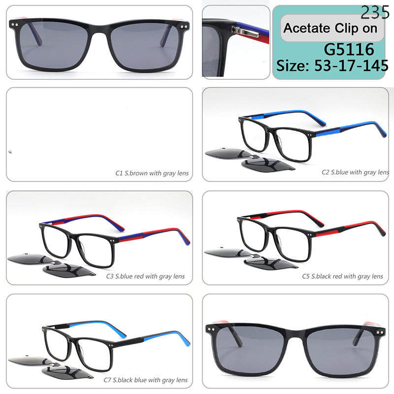 Dachuan Optical China Wholesale New Trendy Acetate Clip On Sunglasses Optical Frame Ready Stock with Multiple Styles Catalog (6)