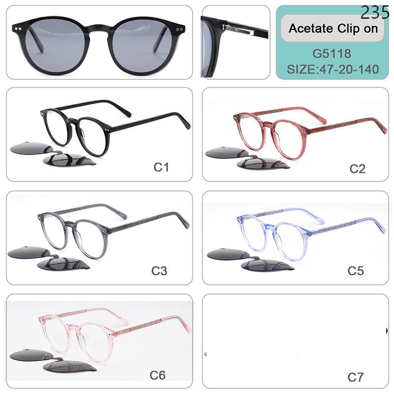 Dachuan Optical China Wholesale New Trendy Acetate Clip On Sunglasses Optical Frame Ready Stock with Multiple Styles Catalog (7)