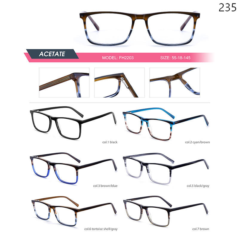 Dachuan Optical China Wholesale Ready Stock Fashion Acetate Optcal Frame with Many Styles Catalog (2)
