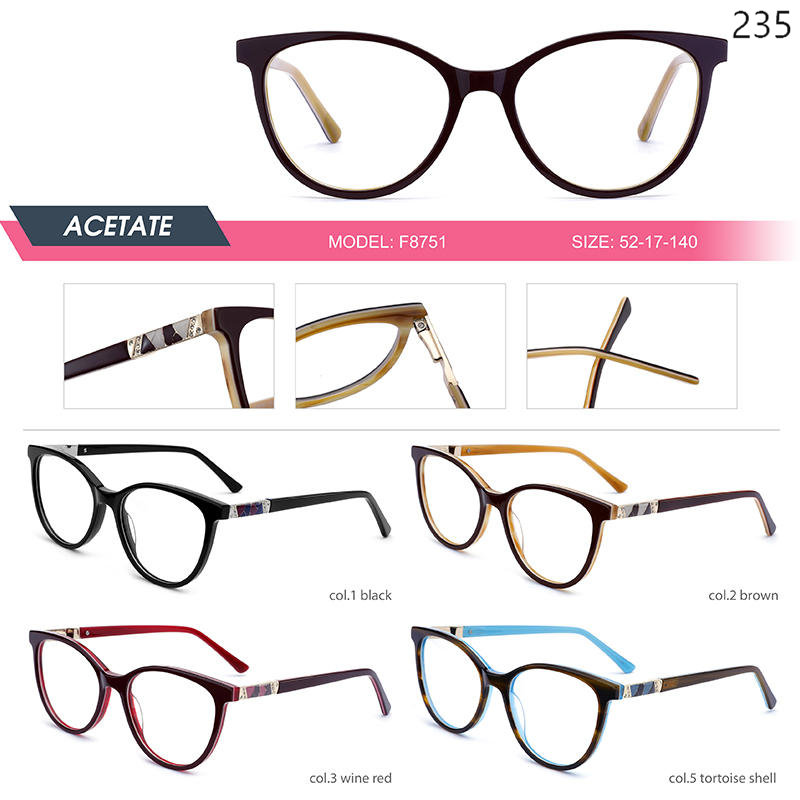 Dachuan Optical China Wholesale Ready Stock Unisex Acetate Optcal Frame with Multiple Styles Catalog (23)