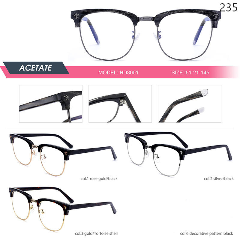 Dachuan Optical China Wholesale Ready Stock Unisex Acetate Optcal Frame with Multiple Styles Catalog (29)
