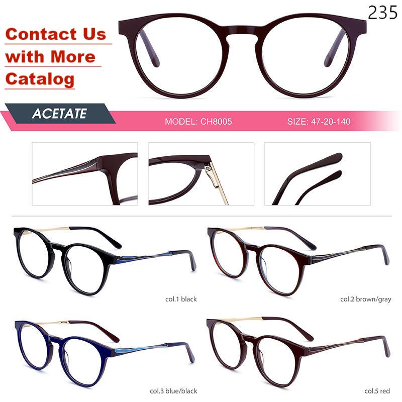 Dachuan Optical China Wholesale Ready Stock Unisex Acetate Optcal Frame with Multiple Styles Catalog (49)