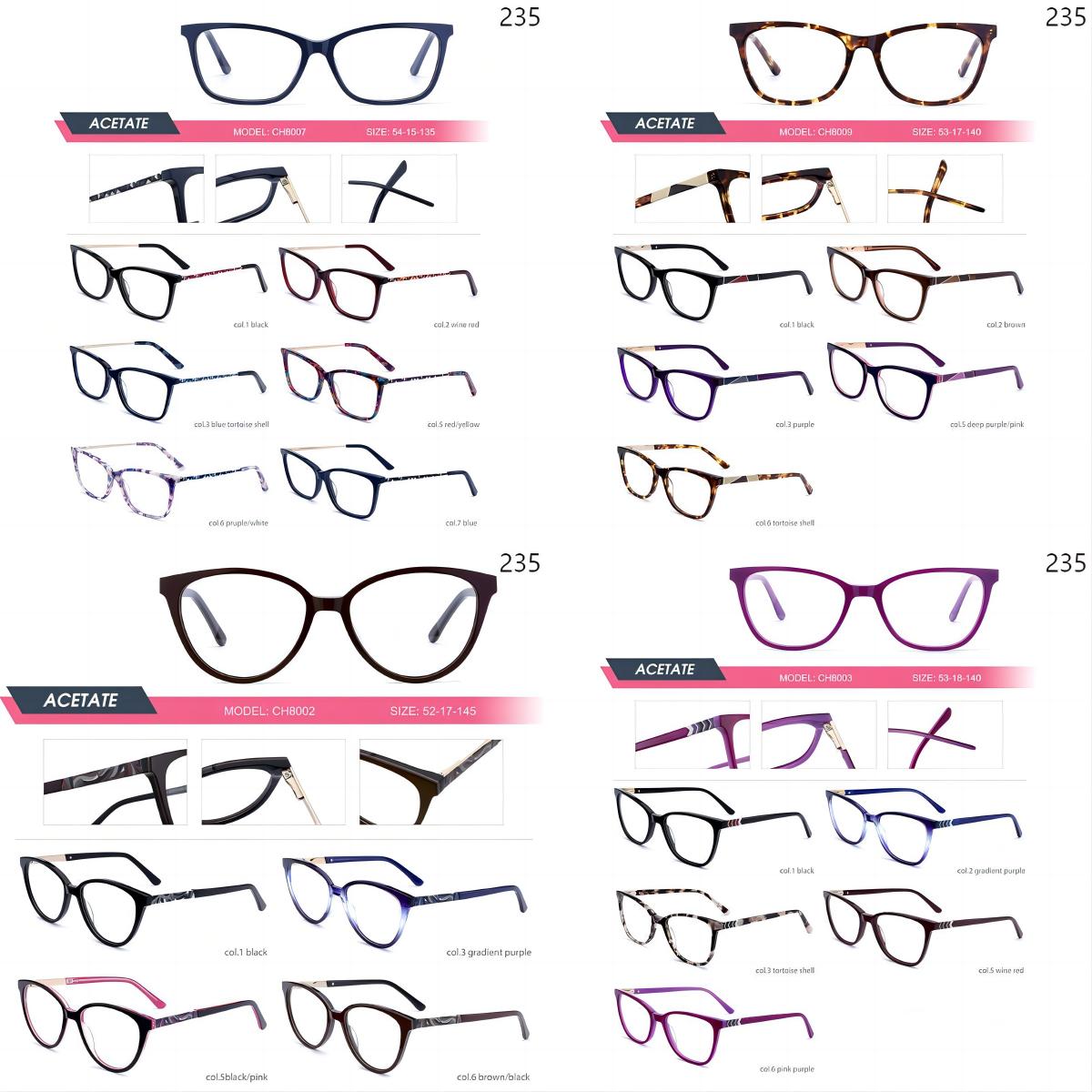 Dachuan Optical China Wholesale Ready Stock Unisex Acetate Optcal Frame with Multiple Styles Catalog (53)