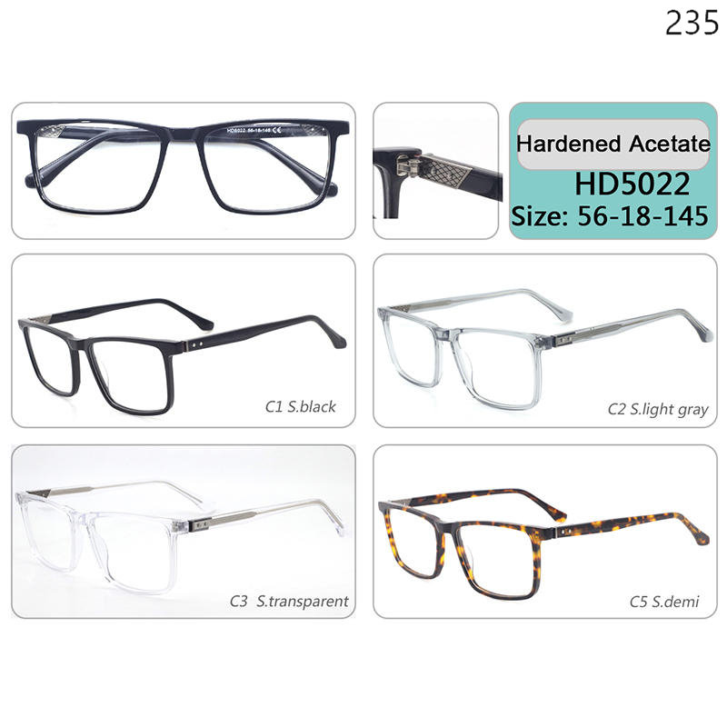 Dachuan Optical China Wholesale Unisex Classic Design Acetate Optcal Frame Ready Stock with Multiple Styles Catalog (1)