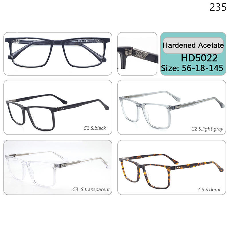 Dachuan Optical China Wholesale Unisex Classic Design Acetate Optcal Frame Ready Stock with Multiple Styles Catalog (2)