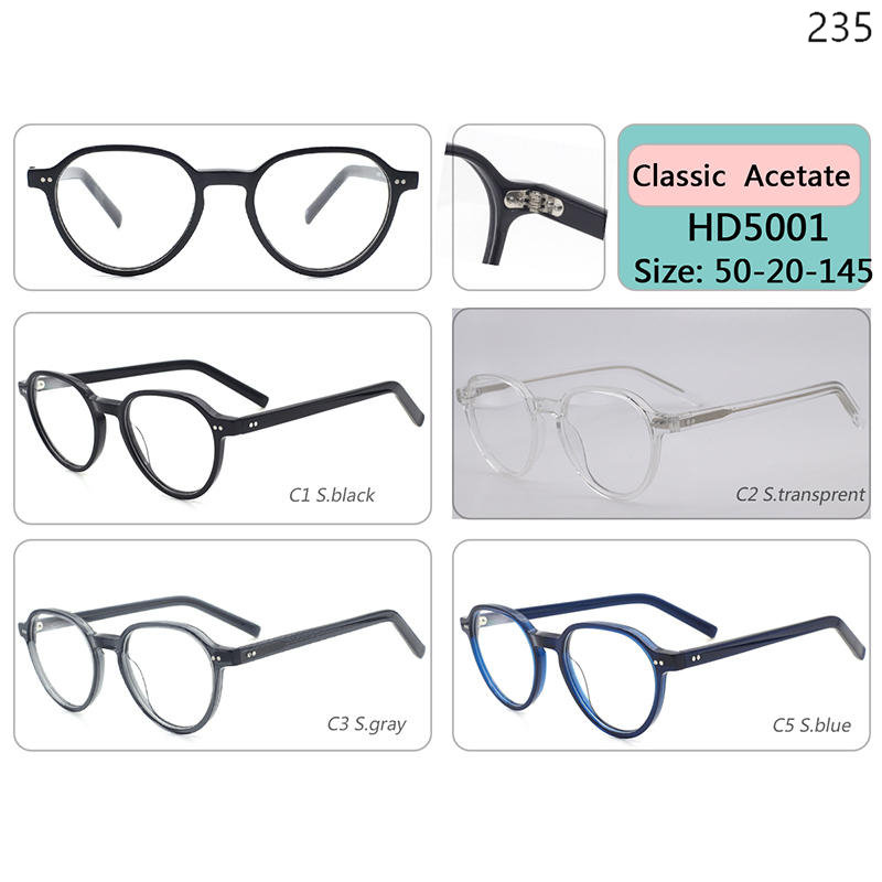 Dachuan Optical China Wholesale Unisex Classic Design Acetate Optcal Frame Ready Stock with Multiple Styles Catalog (5)