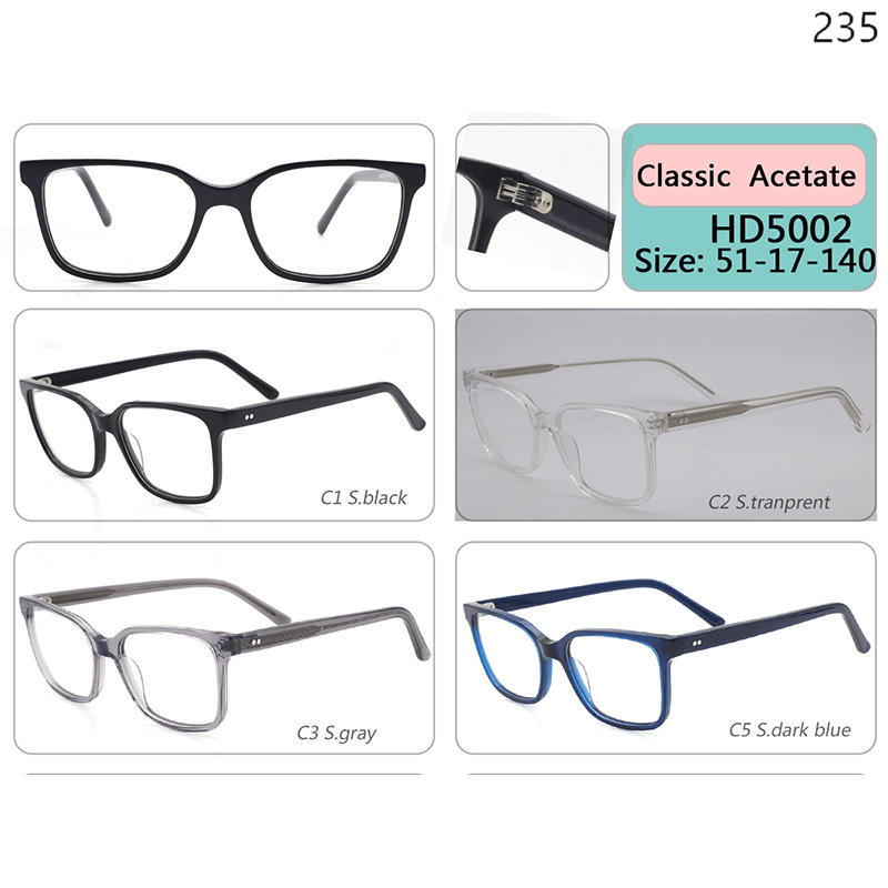 Dachuan Optical China Wholesale Unisex Classic Design Acetate Optcal Frame Ready Stock with Multiple Styles Catalog (6)