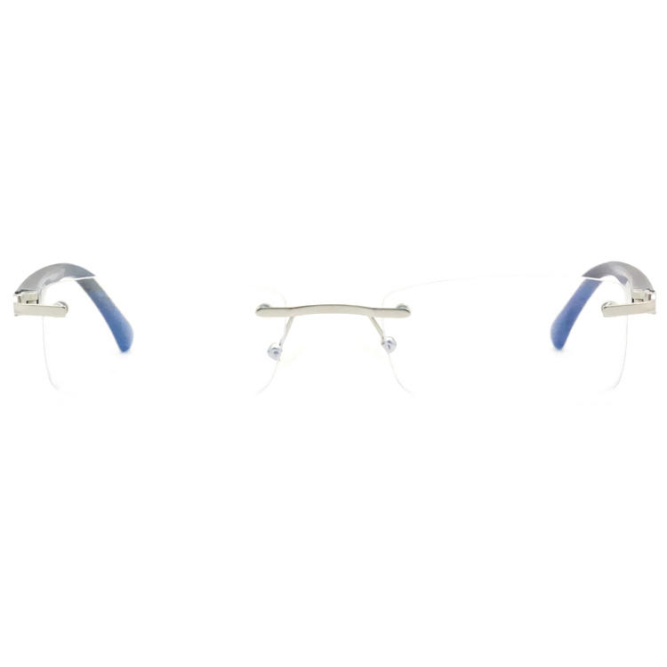 Dachuan Optical DRM368041 China Supplier Metal Rimless Reading Glasses with Plastic Legs (3)