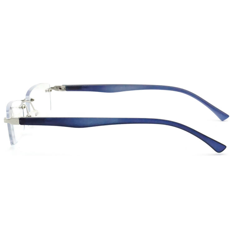 Dachuan Optical DRM368041 China Supplier Metal Rimless Reading Glasses with Plastic Legs (6)
