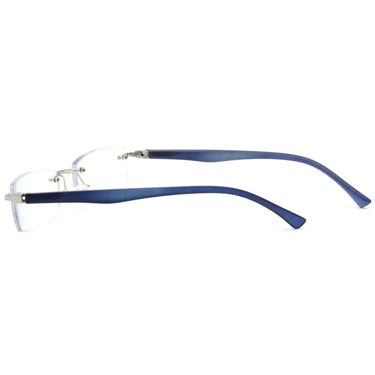 Dachuan Optical DRM368041 China Supplier Metal Rimless Reading Glasses with Plastic Legs (7)