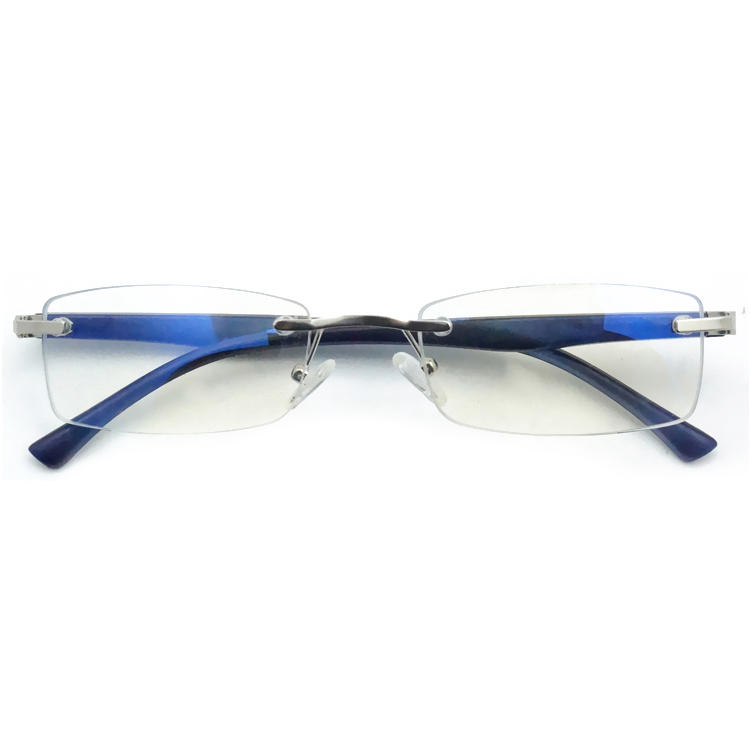 Dachuan Optical DRM368041 China Supplier Metal Rimless Reading Glasses with Plastic Legs (8)