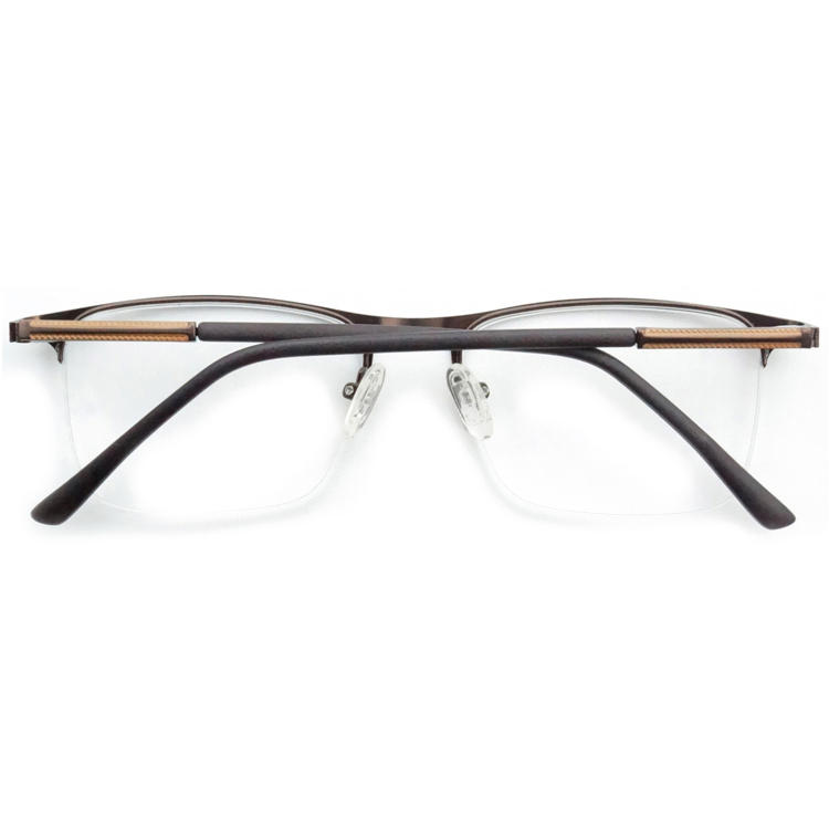 Dachuan Optical DRM368055 China Supplier Retro Design Metal Half Rim Reading Glasses with Metal Hinge (10)