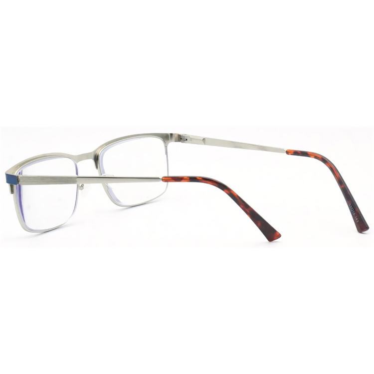 Dachuan Optical DRM368059 China Supplier Metal Browline Shape Reading Glasses with Pattern Tips (15)