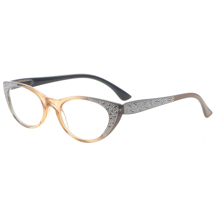 Dachuan Optical DRP102207 China Wholesale Trendy Cateye Ladies Reading Glasses with Diamond Decoration (15)