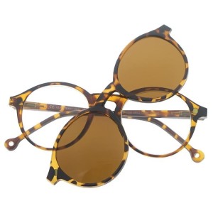Dachuan Optical DRP127169 China Wholesale Retro Design Reading Glasses with Magnetic Clip-on Sunglasses