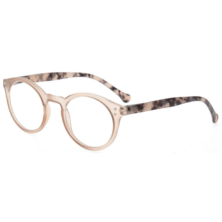 Dachuan Optical DRP131049 China Supplier Retro Matt Pattern Reading Glasses with Plastic Spring Hinge (6)