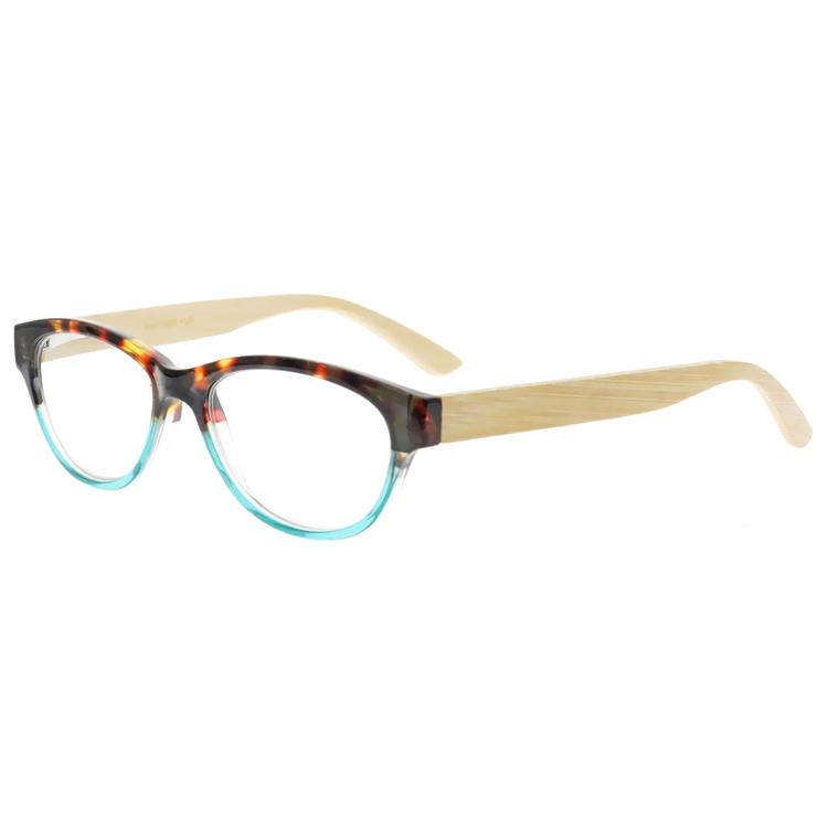 Dachuan Optical DRP131068 China Supplier Fashion Design Double Colors Reading Glasses with Real Wooden Legs (7)