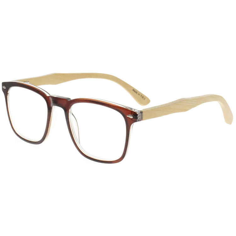 Dachuan Optical DRP131072 China Wholesale New Trendy Real Wood Legs Reading Glasses with Front Paint Frame (8)