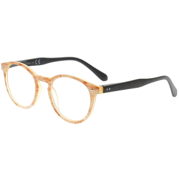 Dachuan Optical DRP131073 China Wholesale New Trendy Design Front Paint Frame Reading Glasses with Spring Hinge (8)