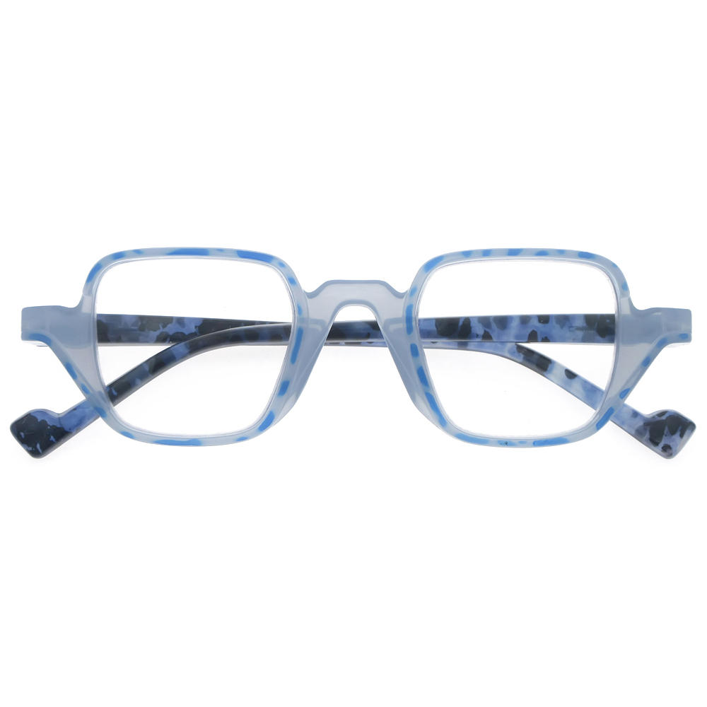 Dachuan Optical DRP131127 China Wholesale Trendy Design Double Colors Plastic Reading Glasses with Spring Hinge (5)