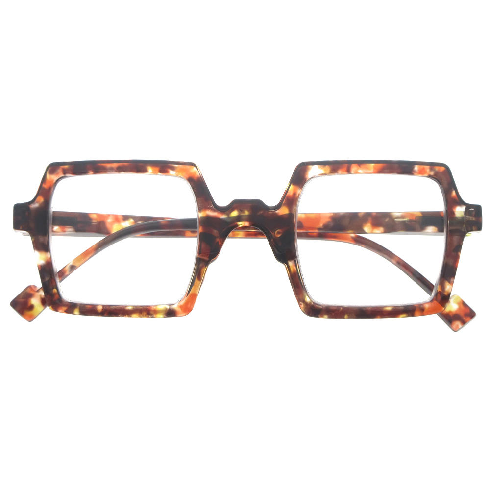 Dachuan Optical DRP131128 China Wholesale New Fashion Design Square Shape Plastic Reading Glasses with Pattern Frame (5)