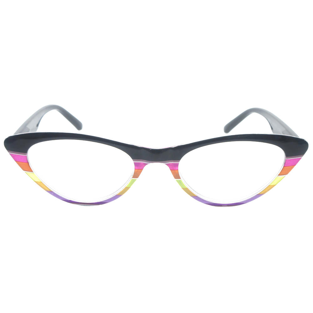Dachuan Optical DRP141137 China Wholesale Trendy Colorful Plastic Reading Glasses with Cat Eye Shape (7)
