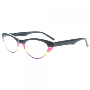 Dachuan Optical DRP141137 China Wholesale Trendy Colorful Plastic Reading Glasses with Cat Eye Shape