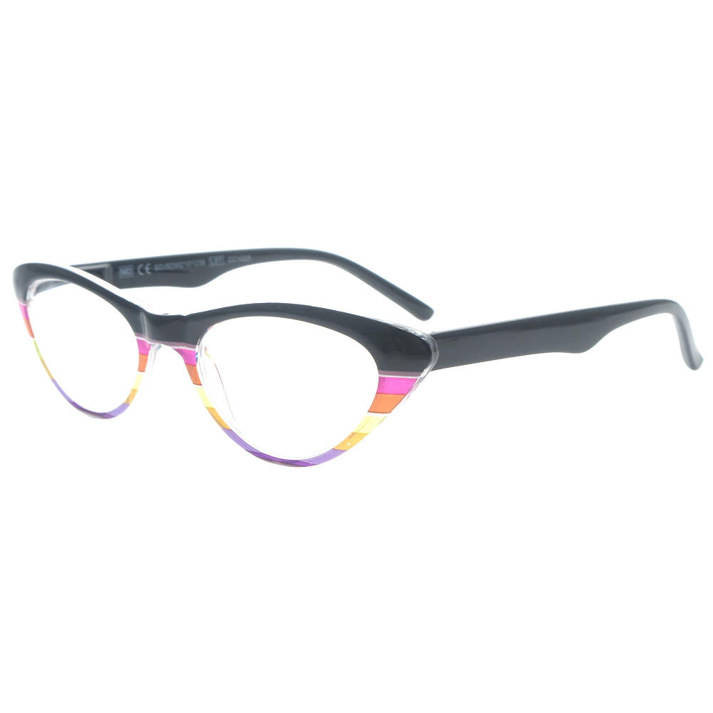 Dachuan Optical DRP141137 China Wholesale Trendy Colorful Plastic Reading Glasses with Cat Eye Shape (8)
