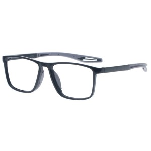 Dachuan Optical DRP153104 China Wholesale Square Shape Men PC Reading Glasses with Silicone Legs