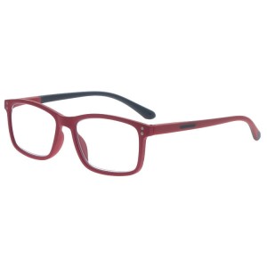 Dachuan Optical DRP153106 China Wholesale Rectangle Shape Plastic Reading Glasses with Double Colors Frame